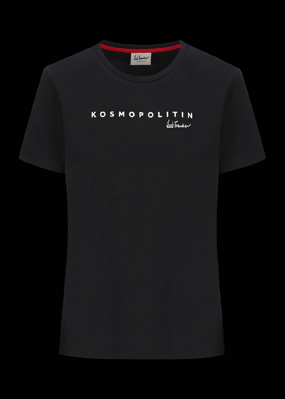 Luis Trenker T-shirt con logo ricamato e stampa "Kosmopolit"