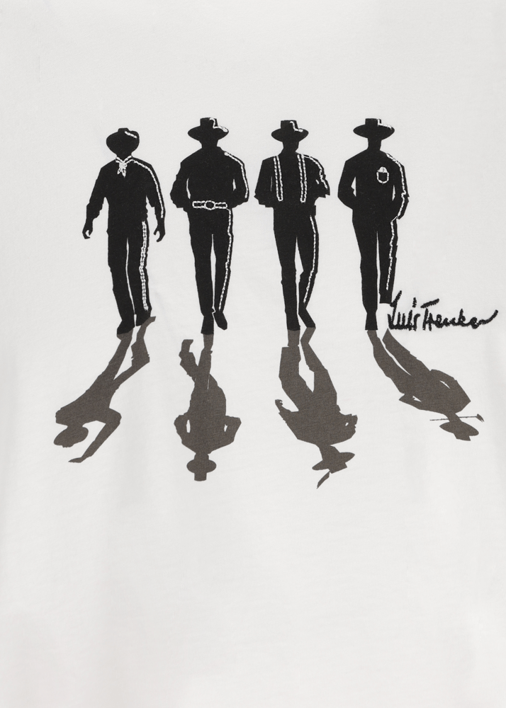 Luis Trenker T-shirt Con Motivo Argentino Modello Luargi