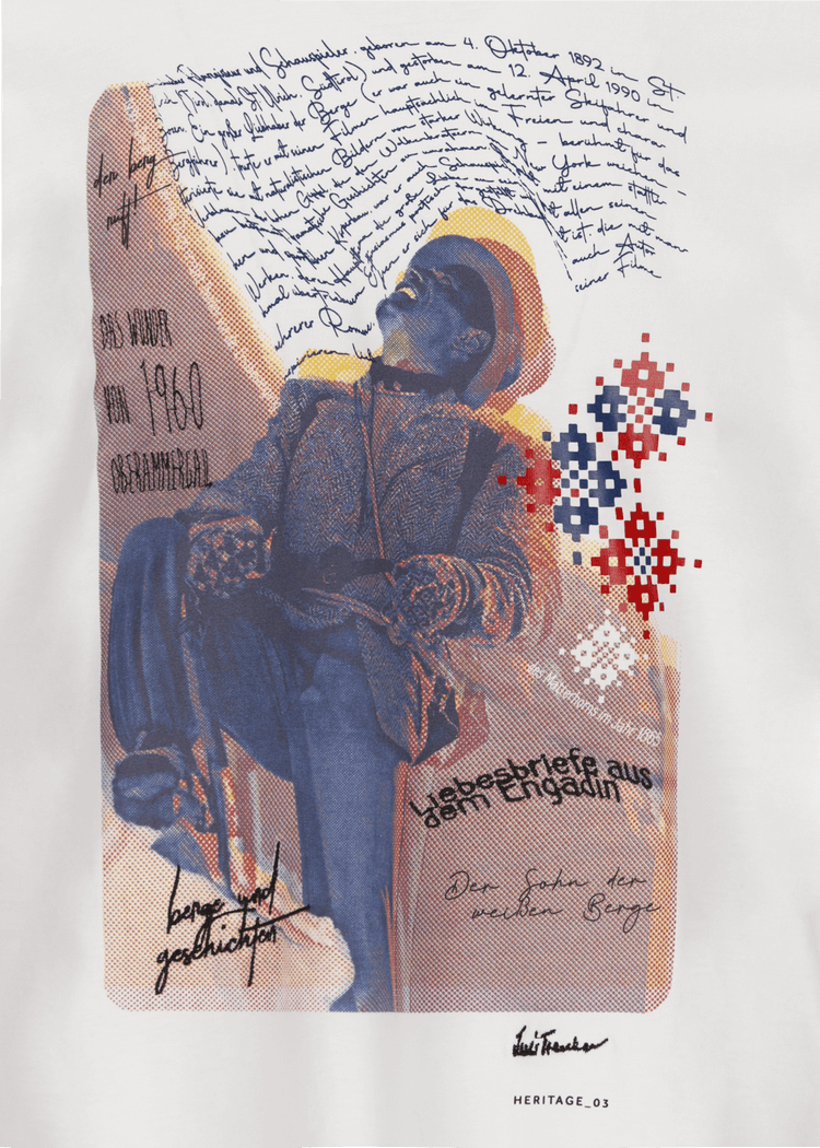 Luis Trenker T-shirt Con Motivo Heritage 3 Modello Luluis