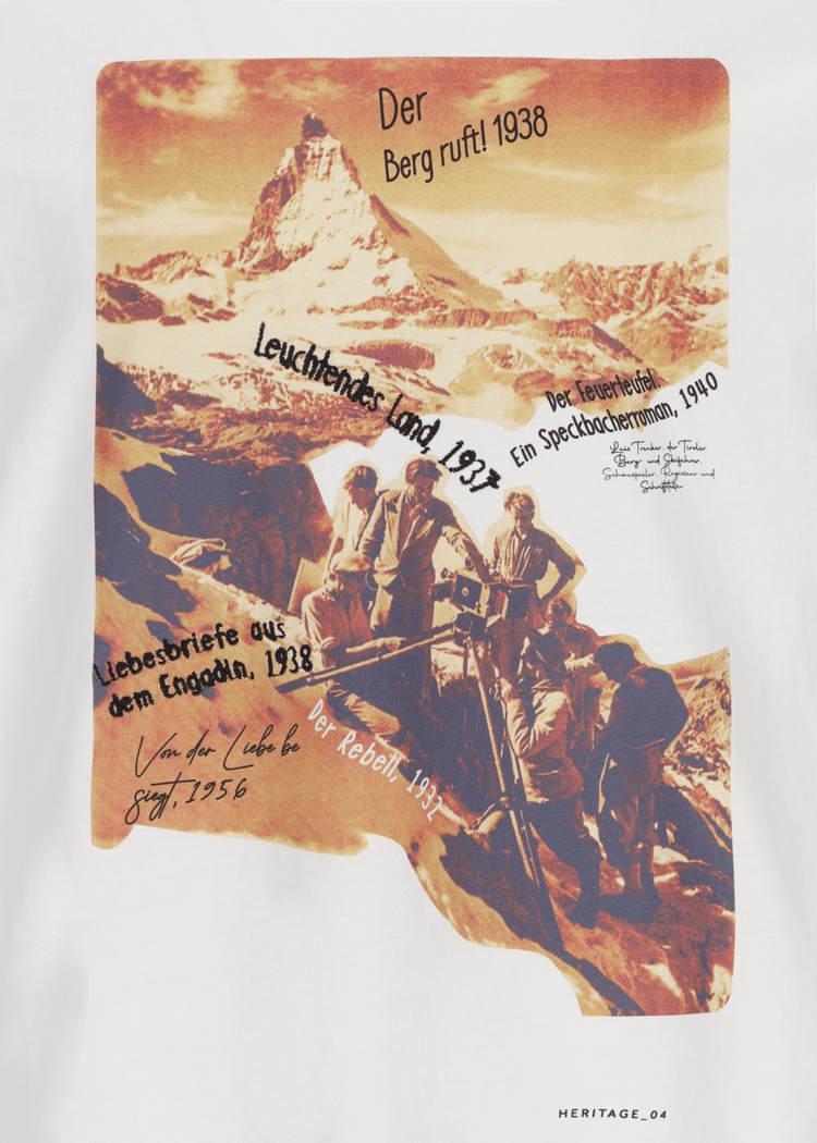 Luis Trenker T-shirt Con Motivo Heritage 4 Modello Luluis