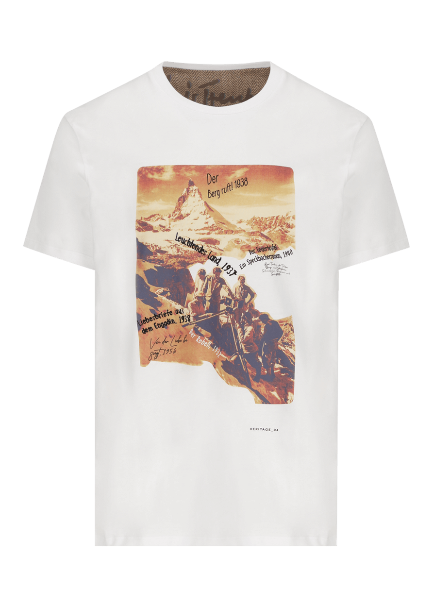 Luis Trenker T-shirt con motivo Heritage 4 modello Luluis