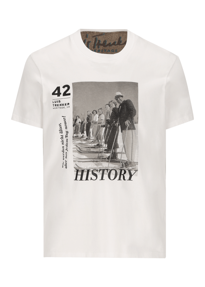 Luis Trenker T-shirt Con Motivo Heritage Modello Luluis