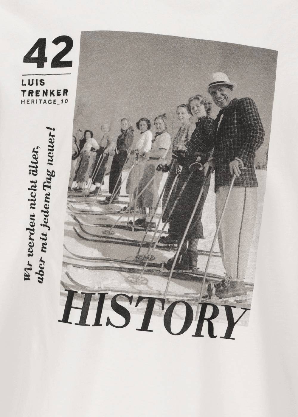 Luis Trenker T-shirt Con Motivo Heritage Modello Luluis