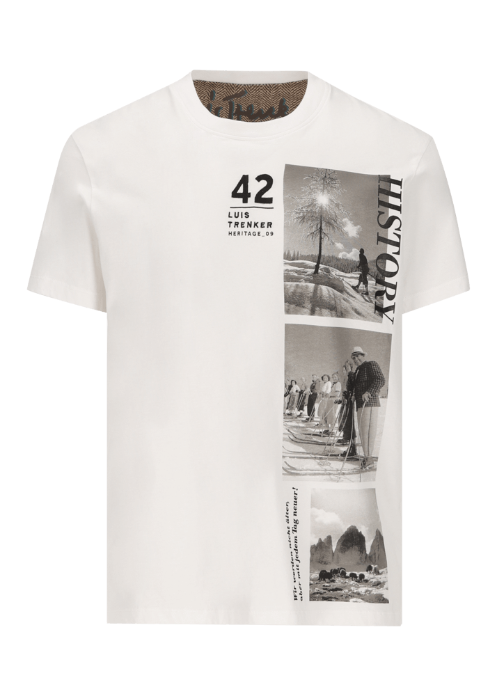 Luis Trenker T-shirt Con Motivo Heritage Modello Luluis