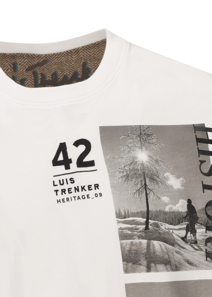 Luis Trenker T-shirt Con Motivo Heritage Modello Luluis