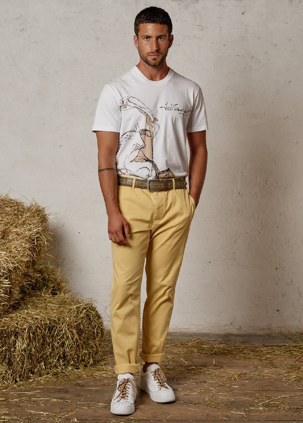 Luis Trenker T-shirt con motivo Heritage modello Luluis