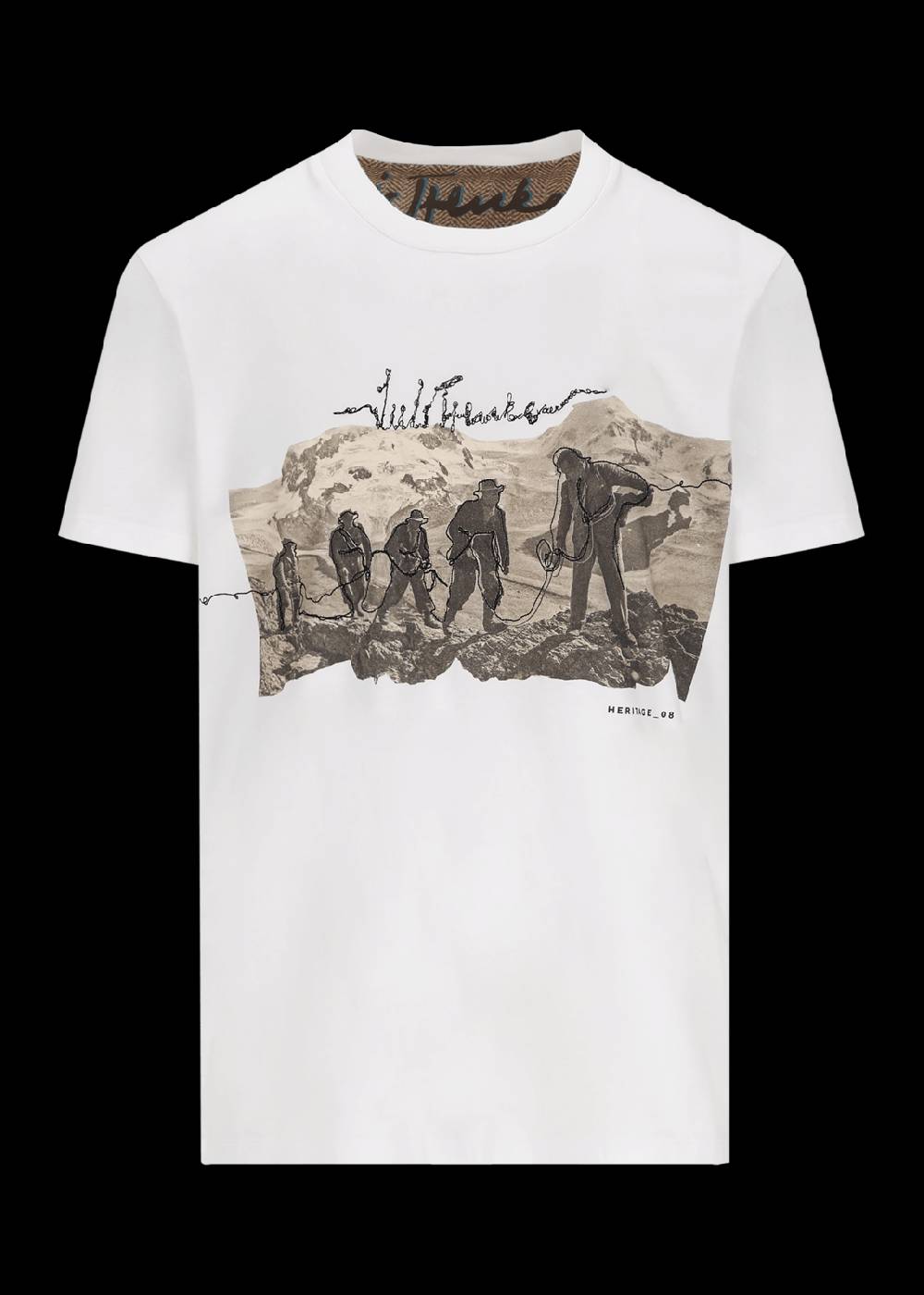 Luis Trenker T-shirt Con Motivo Heritage Modello Luluis