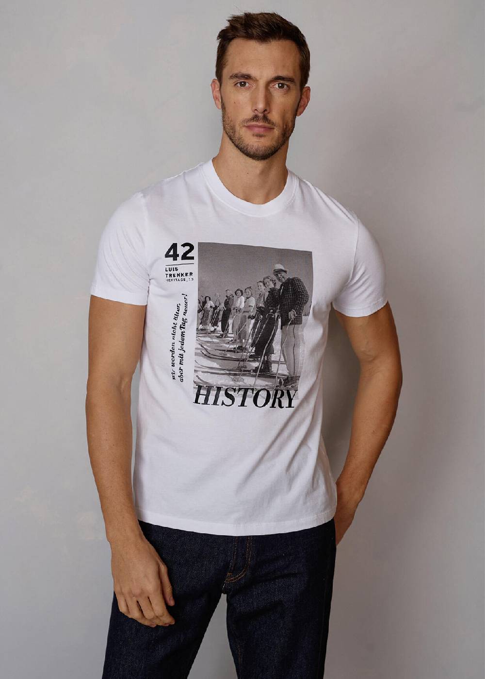 Luis Trenker T-shirt con motivo Heritage modello Luluis