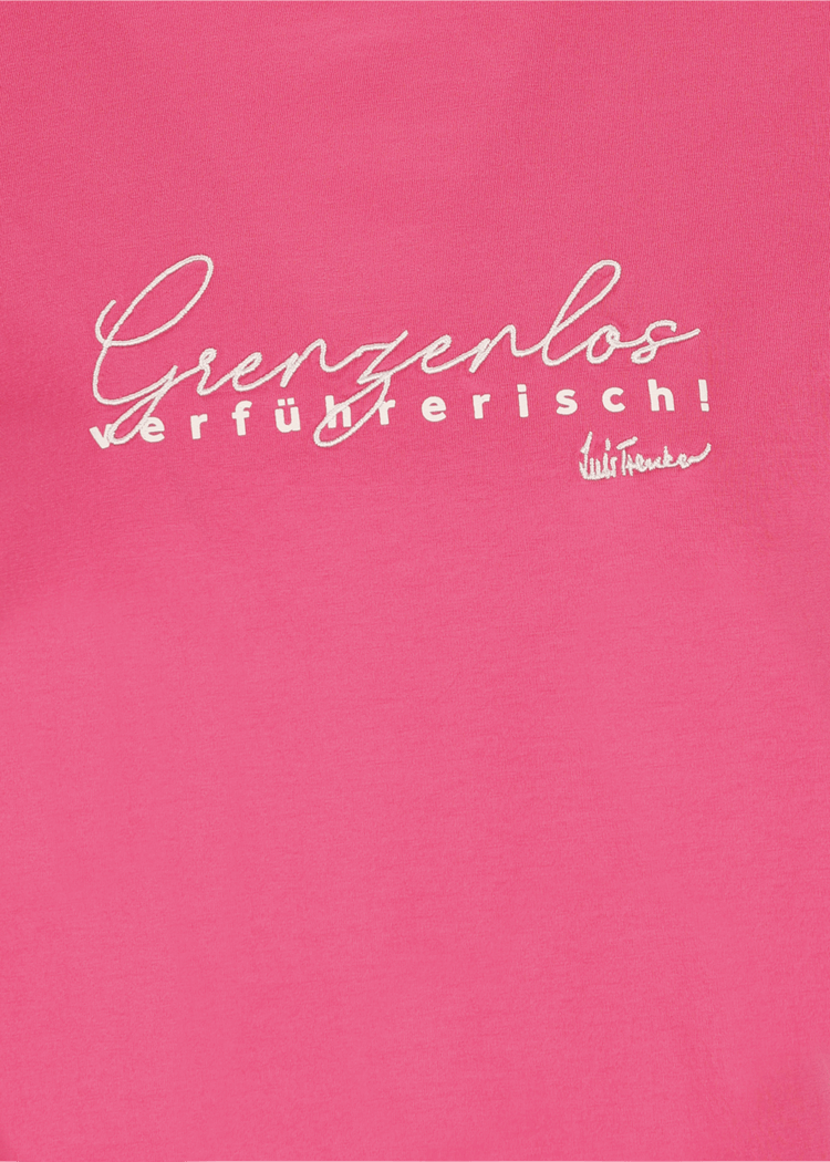 Luis Trenker T-shirt Con Slogan Grenzenlos Verführerisch