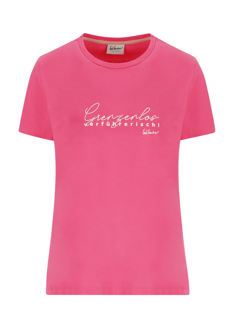 Luis Trenker T-shirt con slogan Grenzenlos Verführerisch