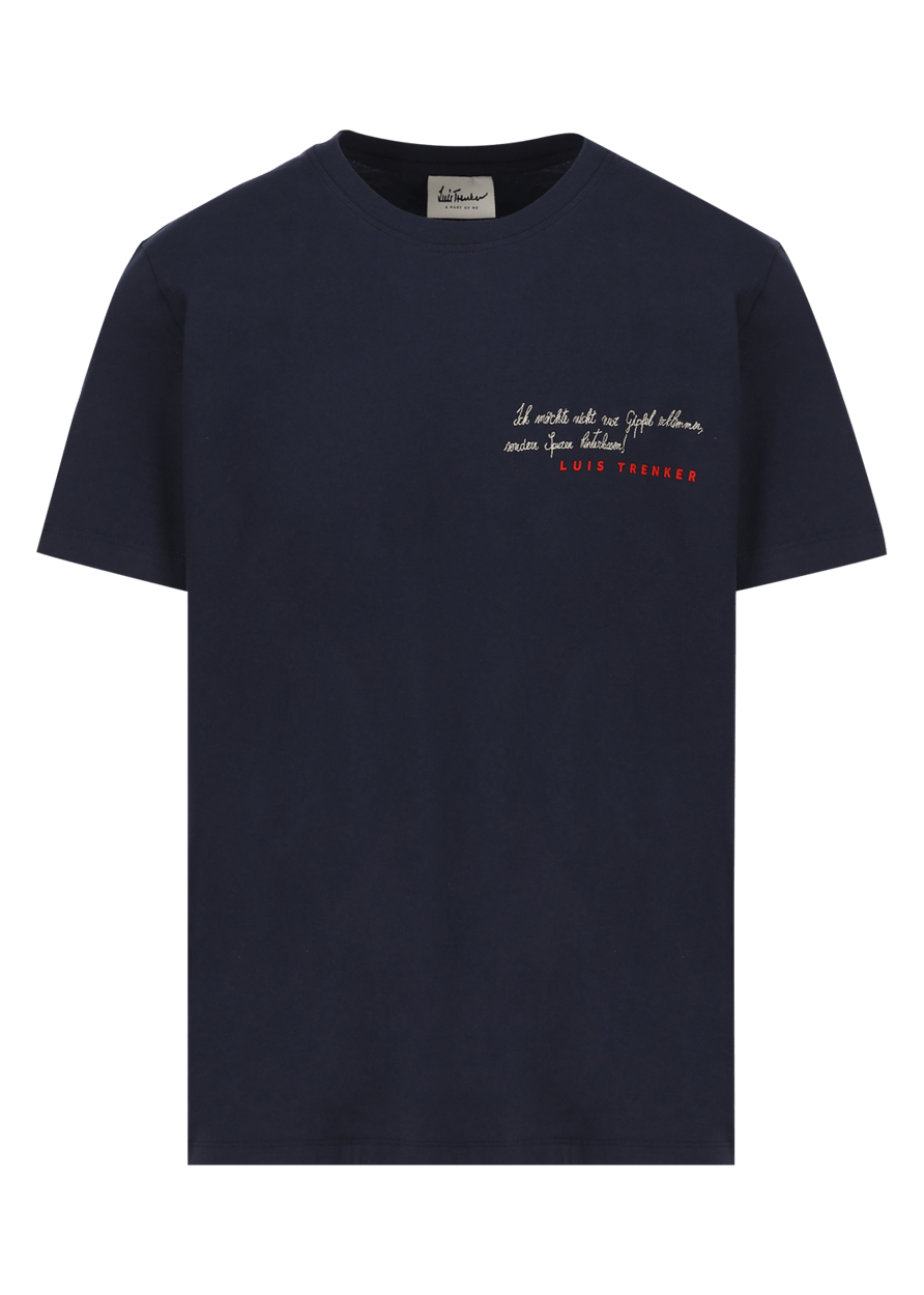 Luis Trenker T-shirt con stampa e ricamo modello Ludolf