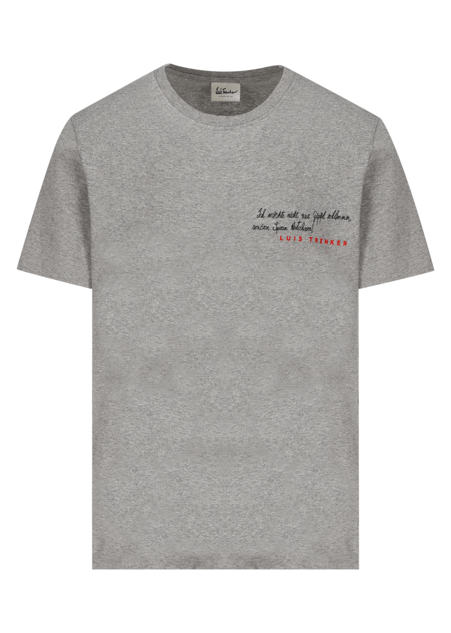 Luis Trenker T-shirt con stampa e ricamo modello Ludolf