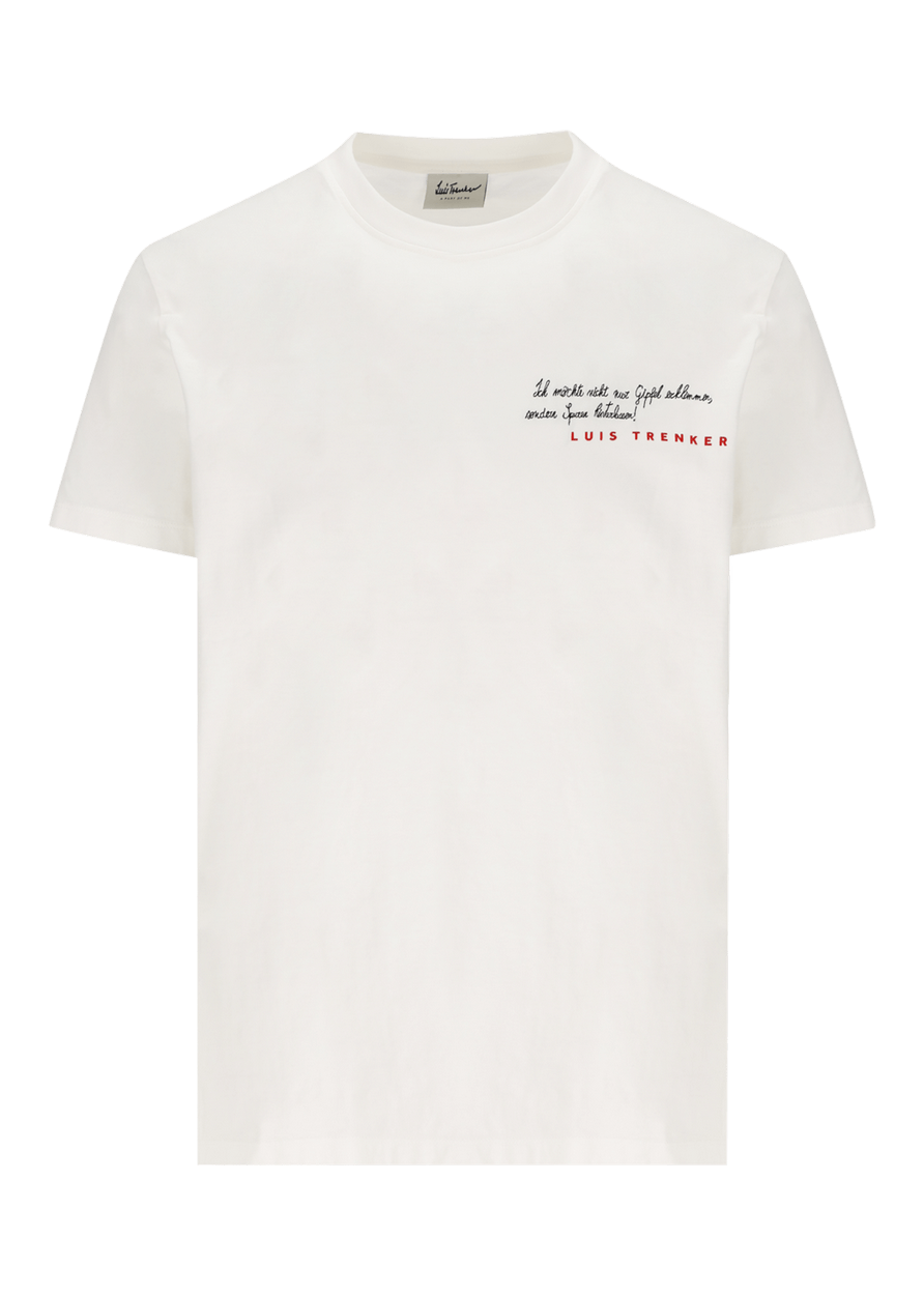 Luis Trenker T-shirt con stampa e ricamo modello Ludolf