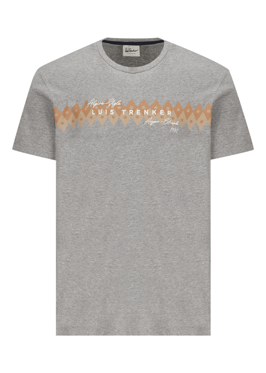 Luis Trenker T-shirt con stampa e ricamo modello Lulapo