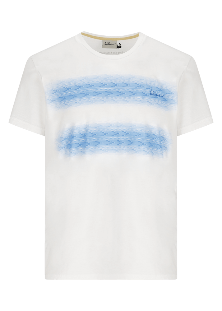 Luis Trenker T-shirt Con Stampa Etnica Effetto Sbiadito Modello Luthiago