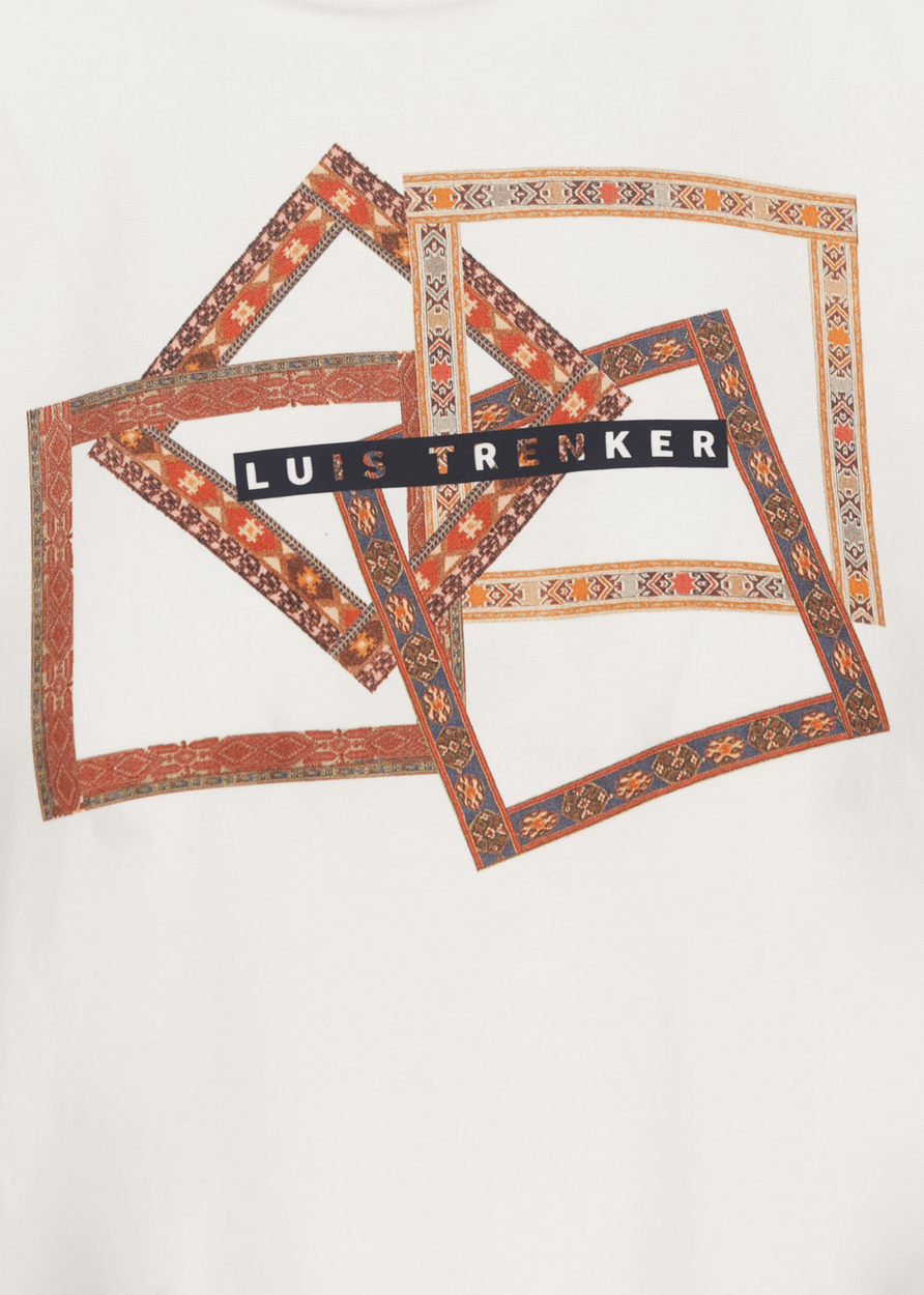 Luis Trenker T-shirt Con Stampa Etnica Modello Ludile