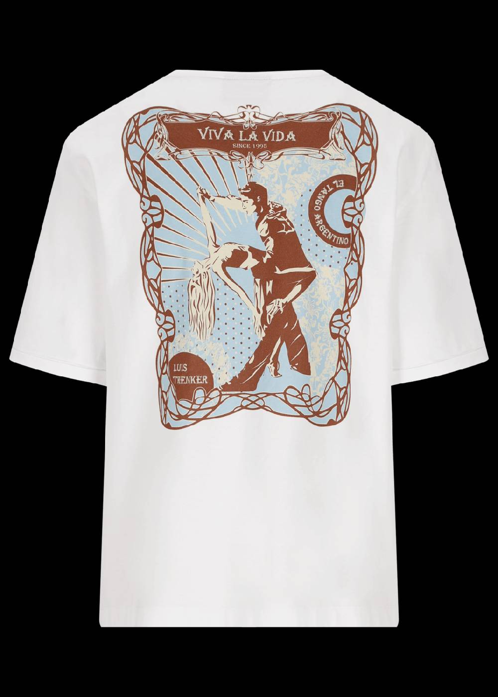 Luis Trenker T-shirt Con Stampa Sulla Parte Posteriore Modello Lutima