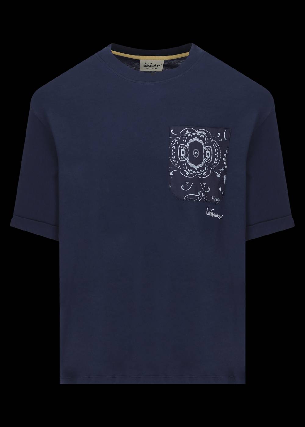 Luis Trenker T-shirt con taschino a fantasia modello Lutapp