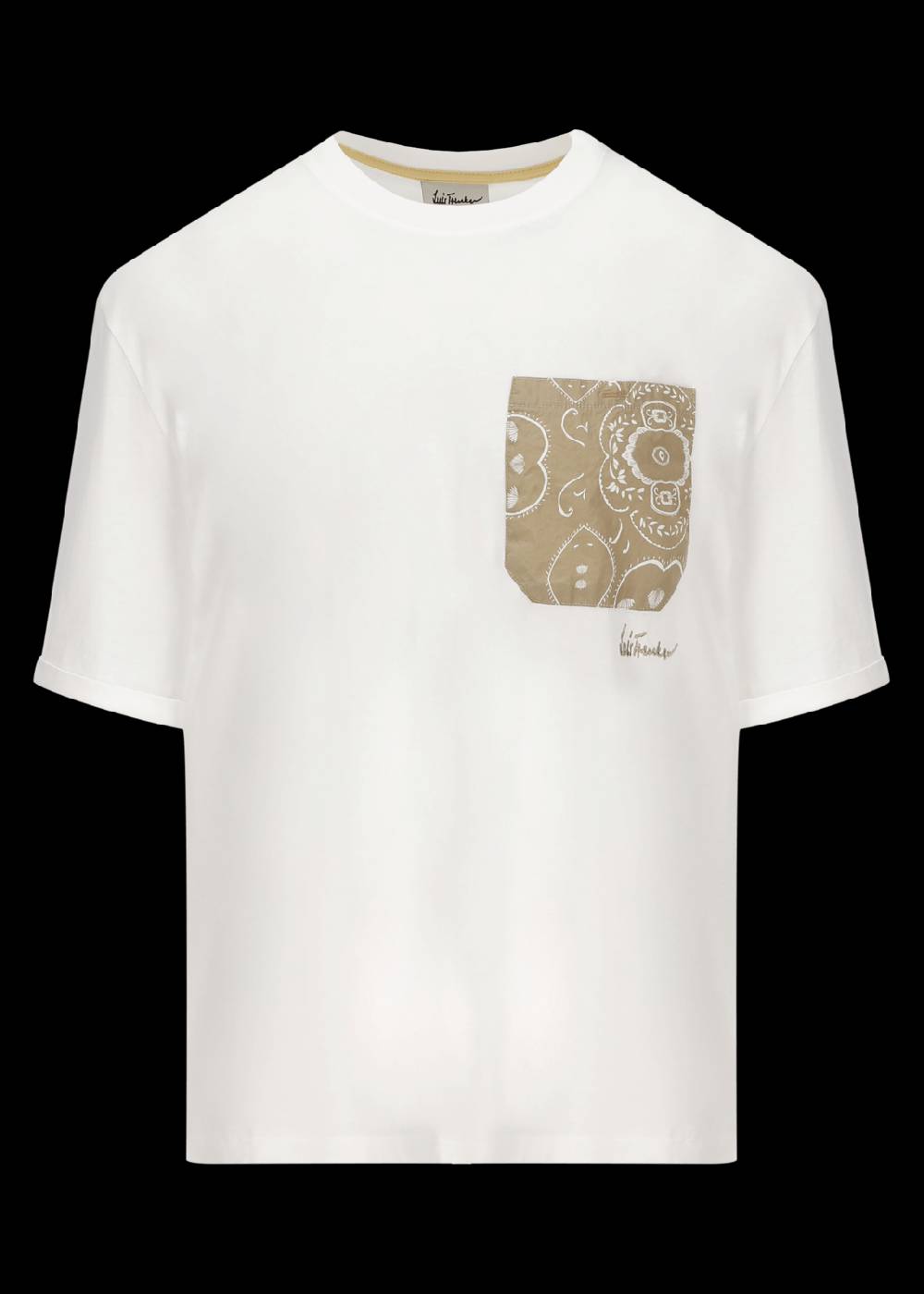 Luis Trenker T-shirt con taschino a fantasia modello Lutapp