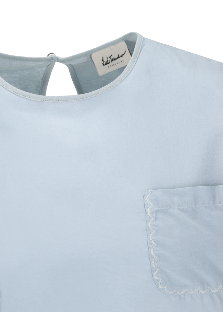 Luis Trenker T-shirt Con Taschino Ricamato Modello Lutanja