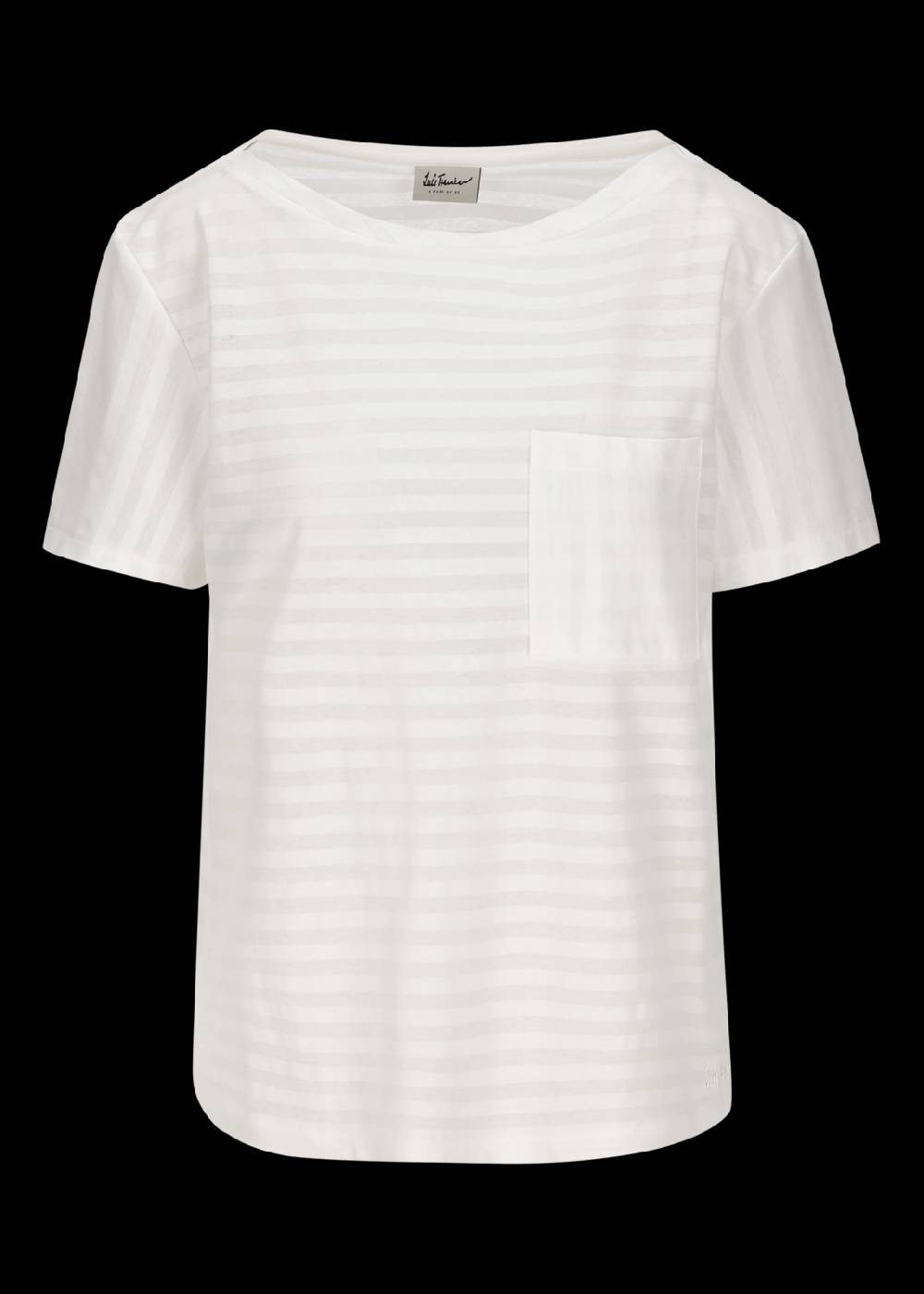Luis Trenker T-shirt in jersey di cotone a righe Lutabata