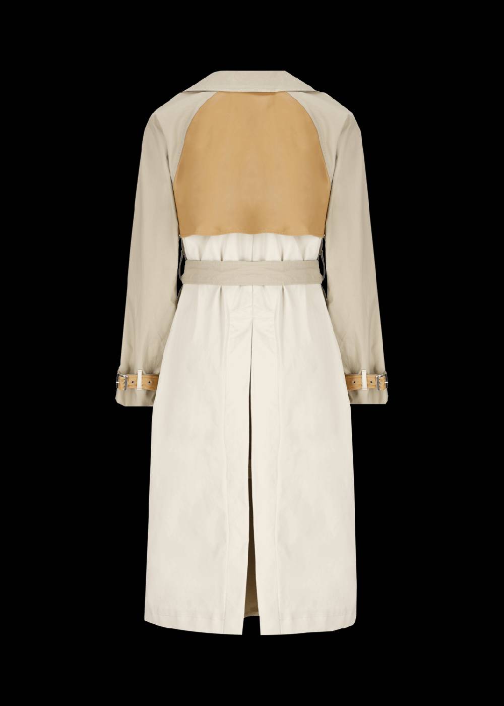 Luis Trenker Trench Con Dettagli In Pelle Modello Ludamiana