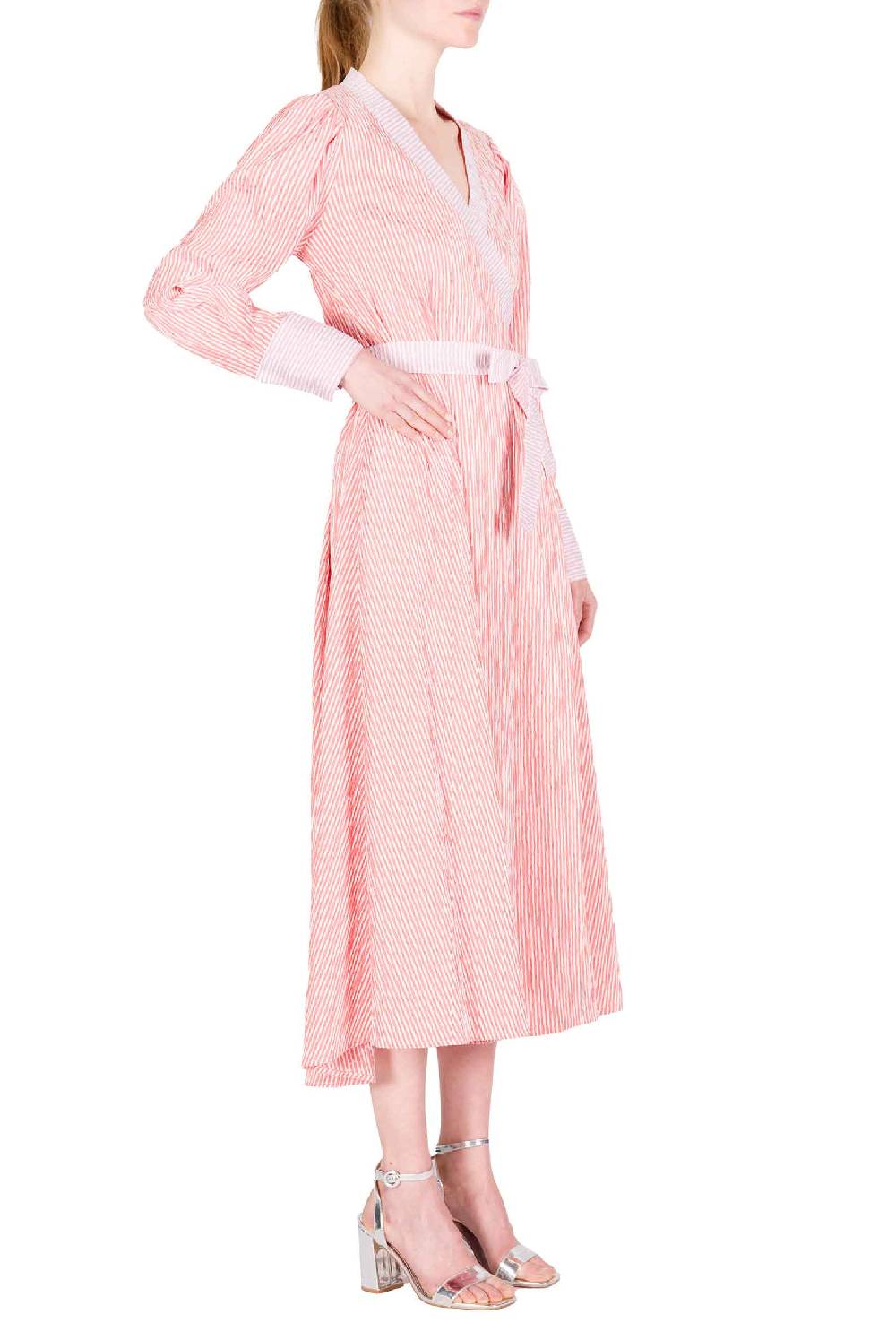 Luisa Beccaria Abito A Portafoglio Bicolore A Righe