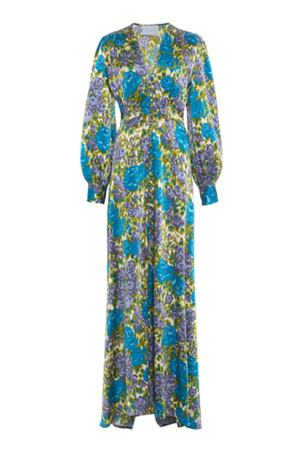 Luisa Beccaria Abito Bottoncino Elasticizzato Stampato