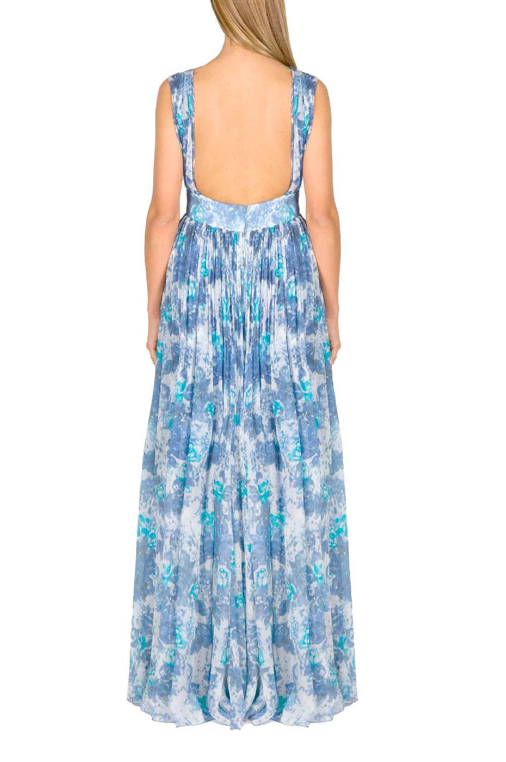 Luisa Beccaria Abito Capri In Chiffon Con Dettaglio Nodo