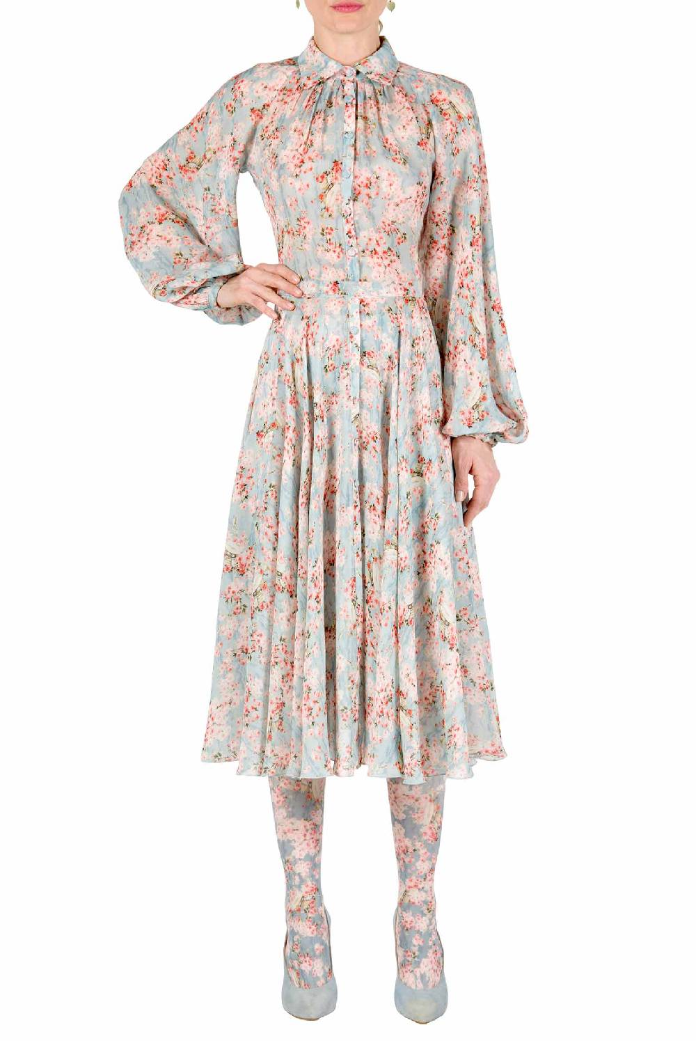 Luisa Beccaria Abito Carlamaria Georgette Cerchio Di Rose