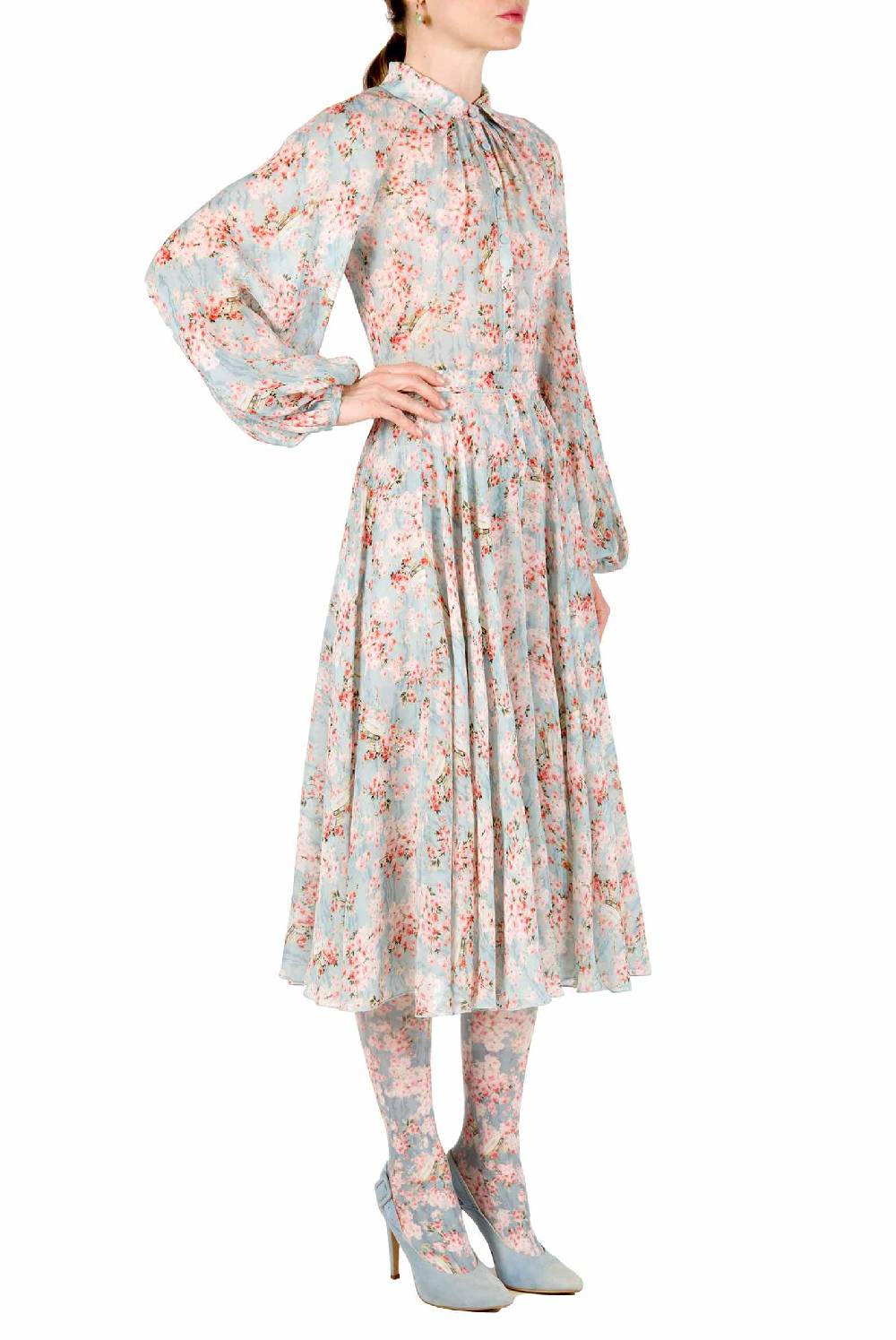 Luisa Beccaria Abito Carlamaria Georgette Cerchio Di Rose