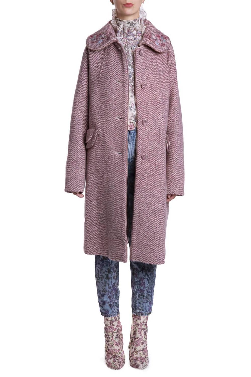 Luisa Beccaria Abito Dritto In Jacquard Fiori Di Campo