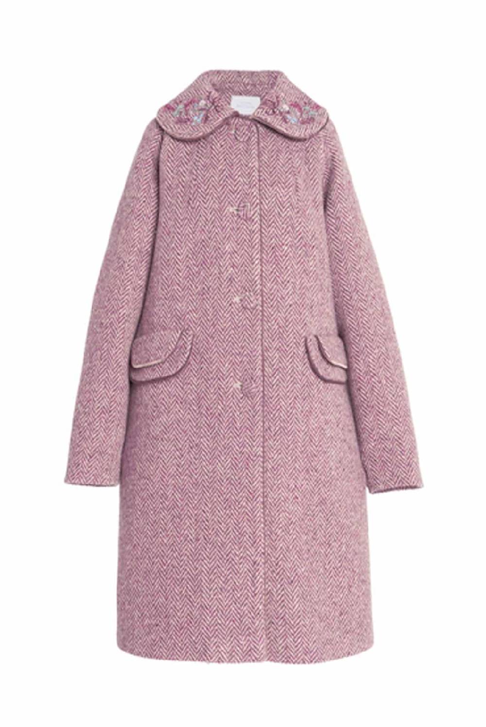 Luisa Beccaria Abito dritto in jacquard fiori di campo