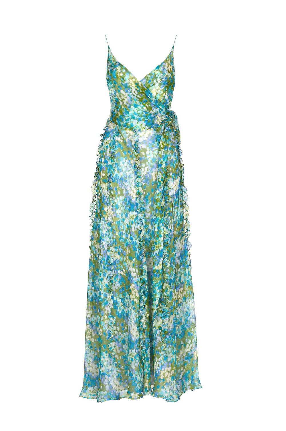 Luisa Beccaria Abito in chiffon stampato Nereida Monet