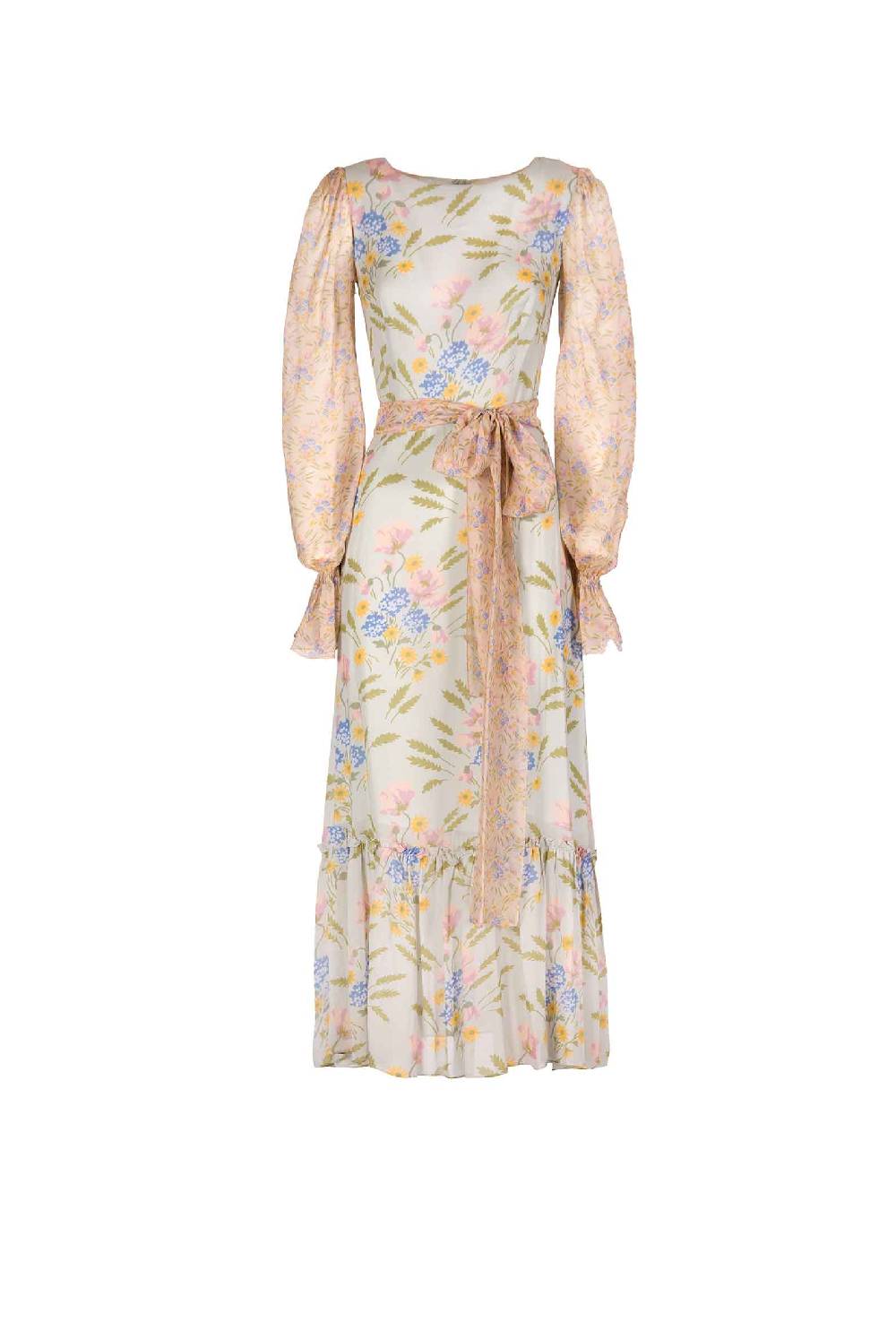 Luisa Beccaria Abito in georgette stampata Blooming Mirage