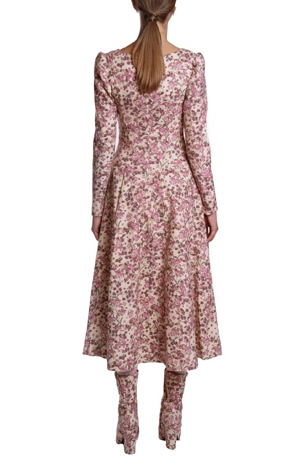 Luisa Beccaria Abito In Lana Elasticizzata Stampata