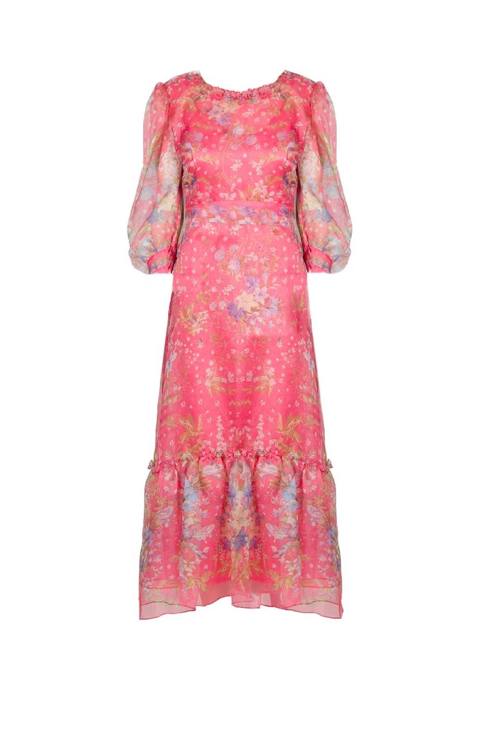 Luisa Beccaria Abito in organza di seta con stampa floreale
