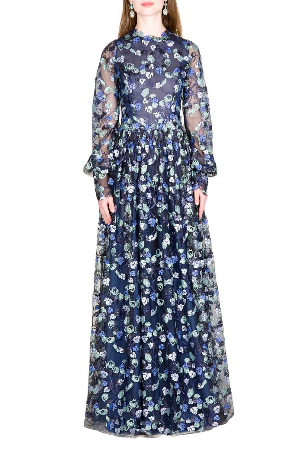 Luisa Beccaria Abito In Tulle Impreziosito Da Paillettes