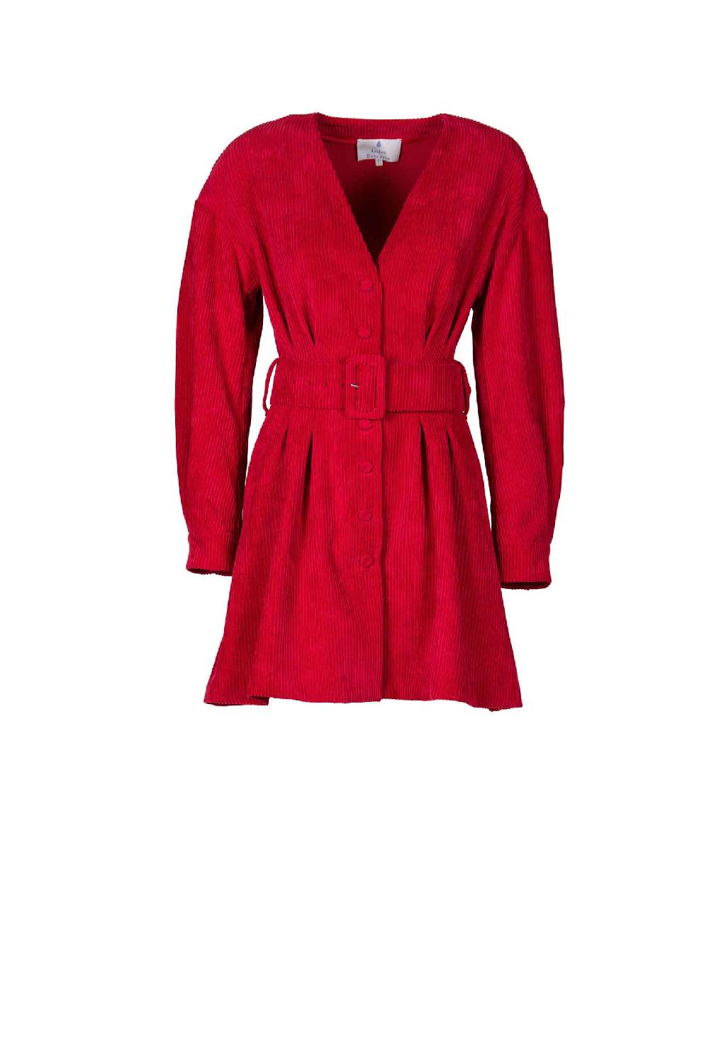 Luisa Beccaria Abito in velluto a coste con cintura