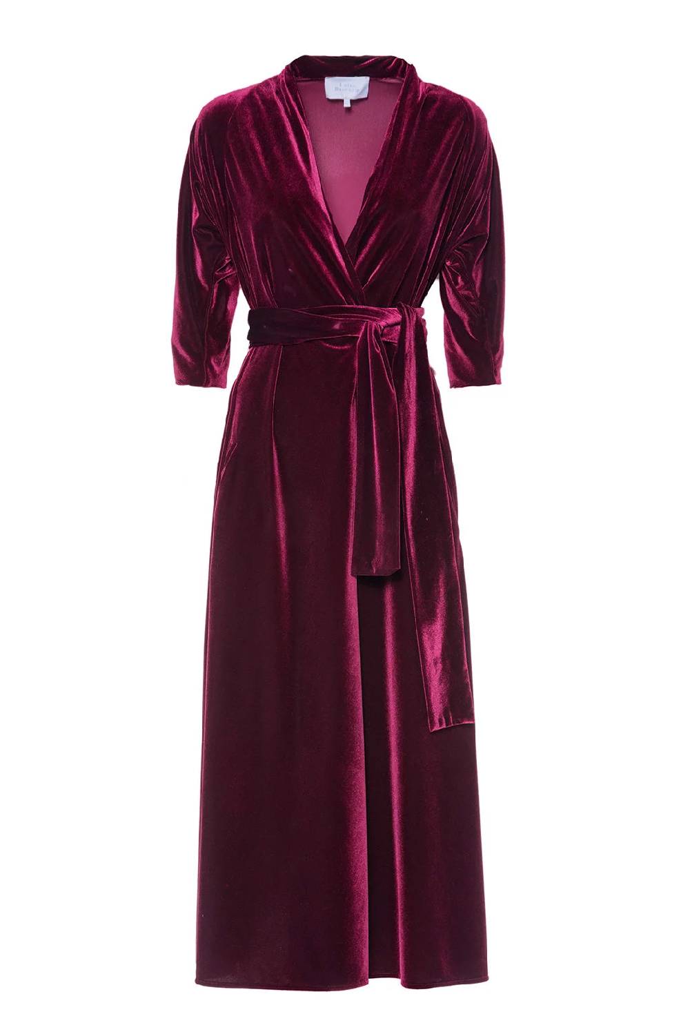 Luisa Beccaria Abito in velluto a portafoglio Luisa