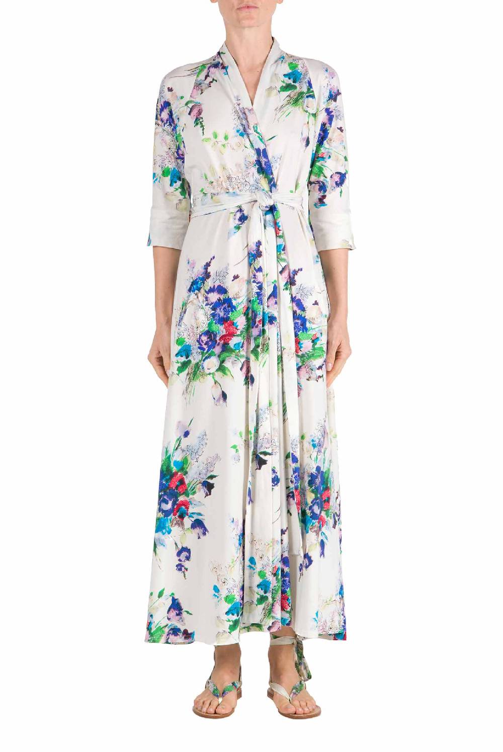 Luisa Beccaria Abito Luisa In Jersey Stampato Floreale