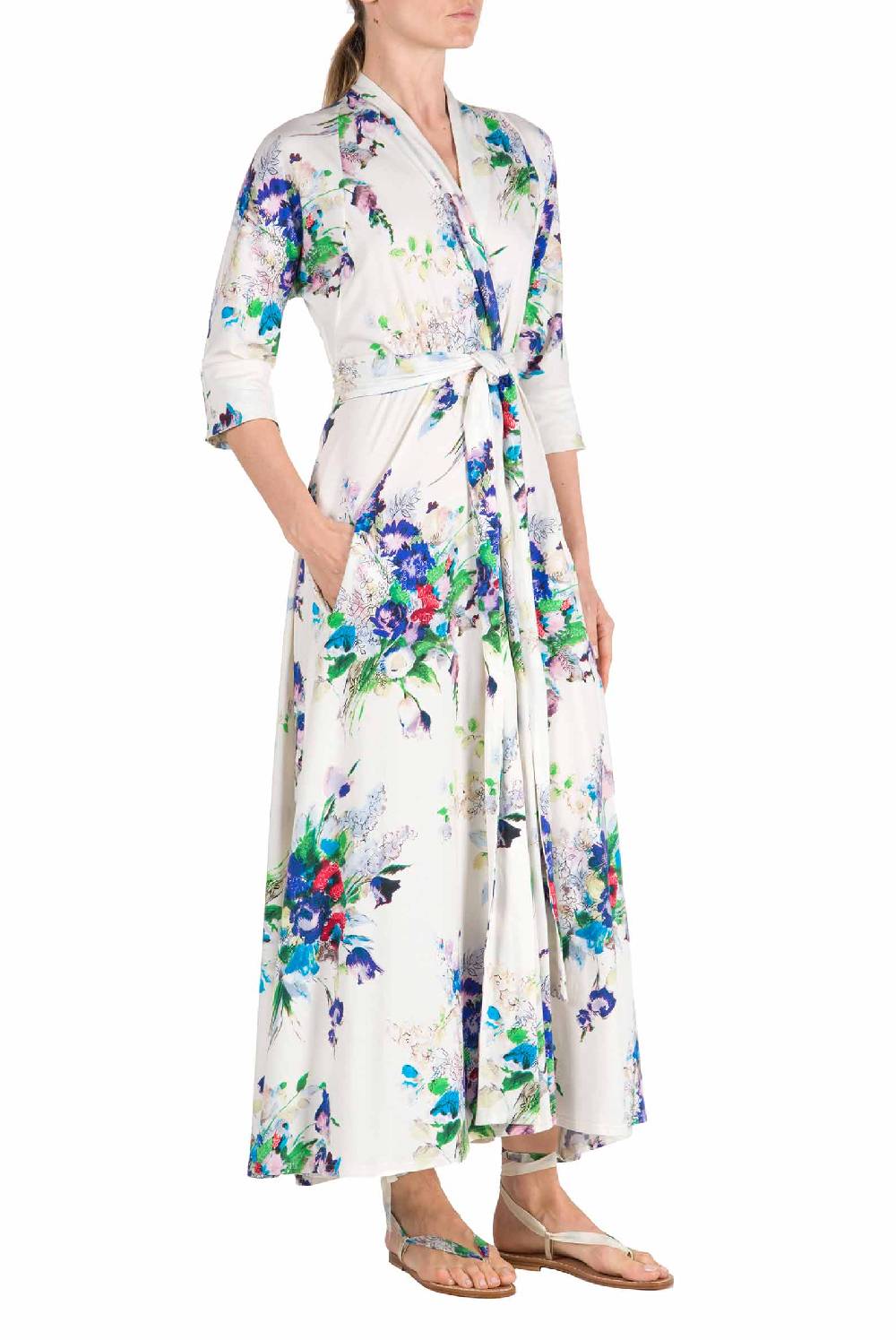 Luisa Beccaria Abito Luisa In Jersey Stampato Floreale