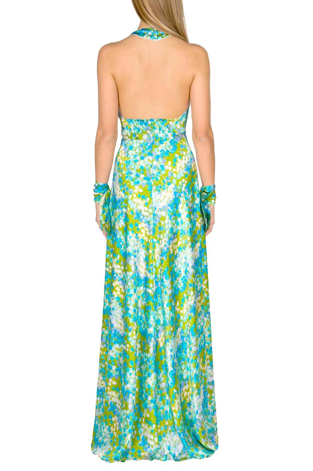 Luisa Beccaria Abito Senza Maniche Bottoncino Monet