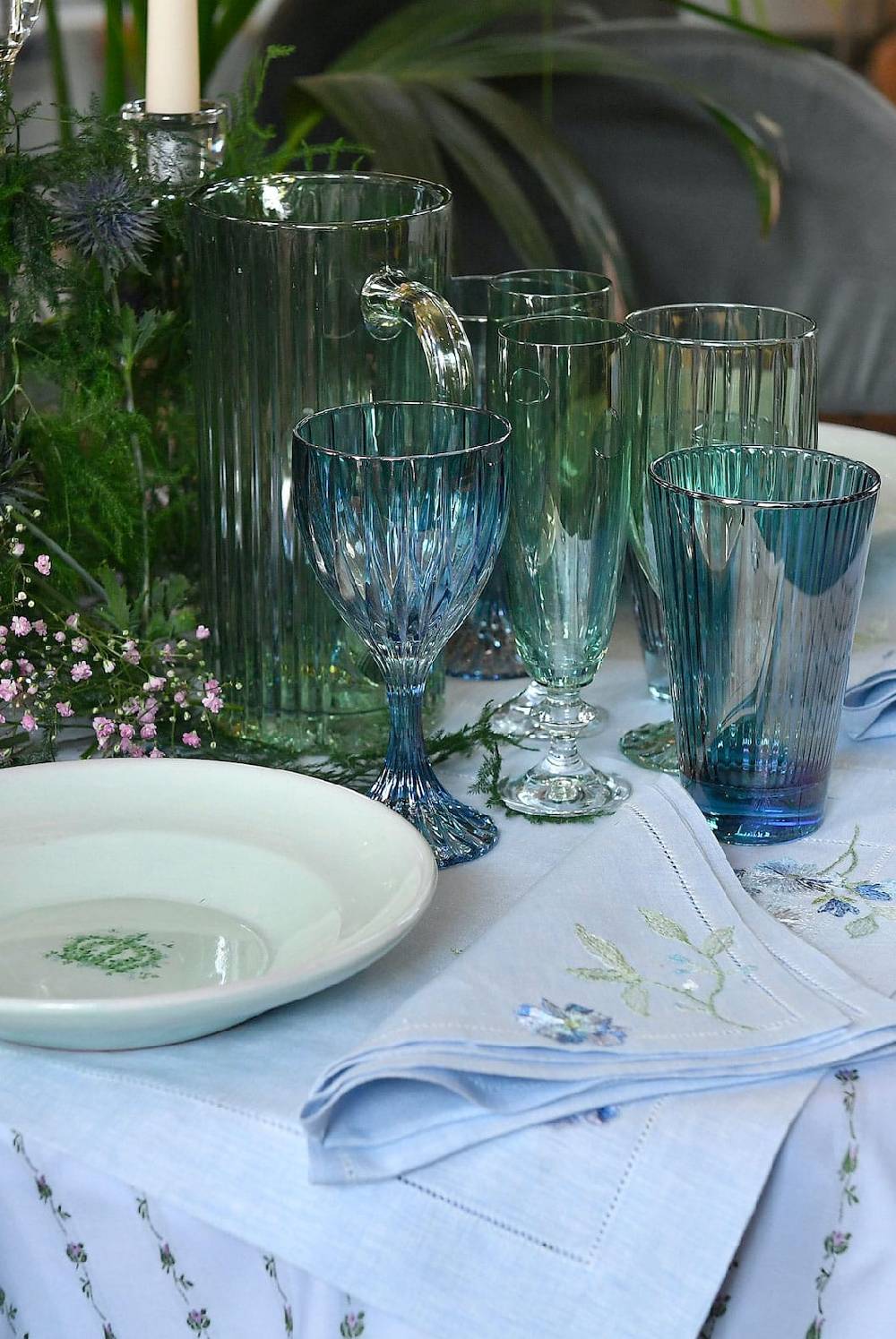 Luisa Beccaria Brocca Rigata Verde Prestige In Vetro