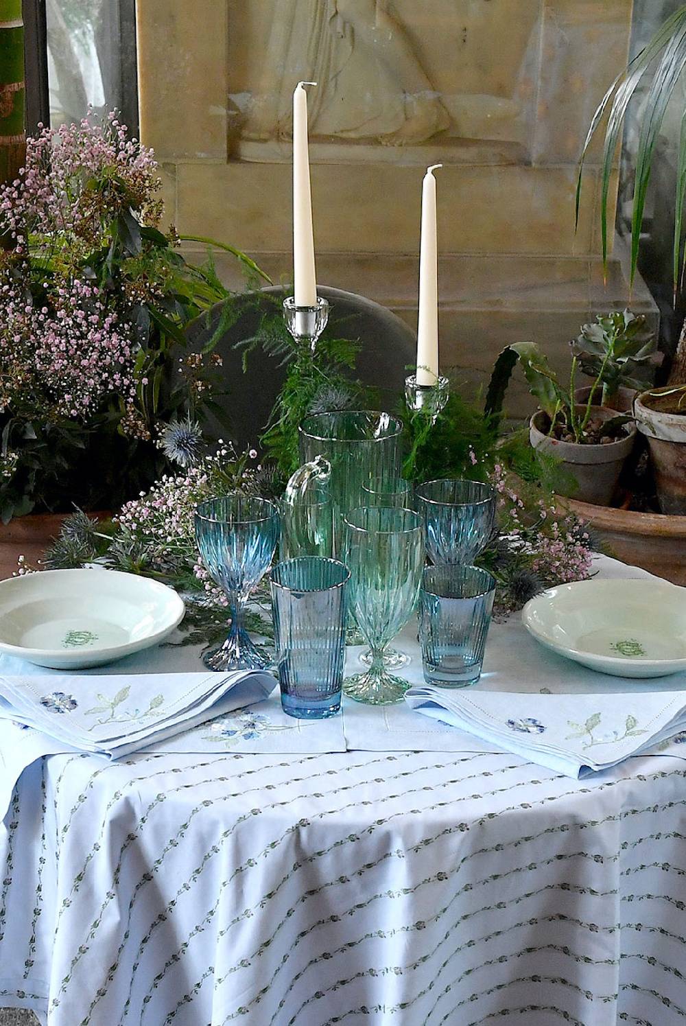 Luisa Beccaria Brocca Rigata Verde Prestige In Vetro