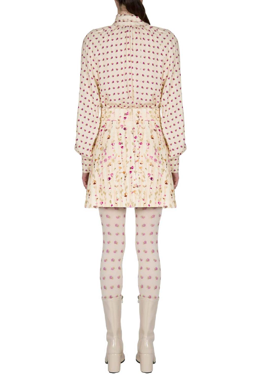 Luisa Beccaria Camicia Vintage Buds Con Dettaglio Fiocco