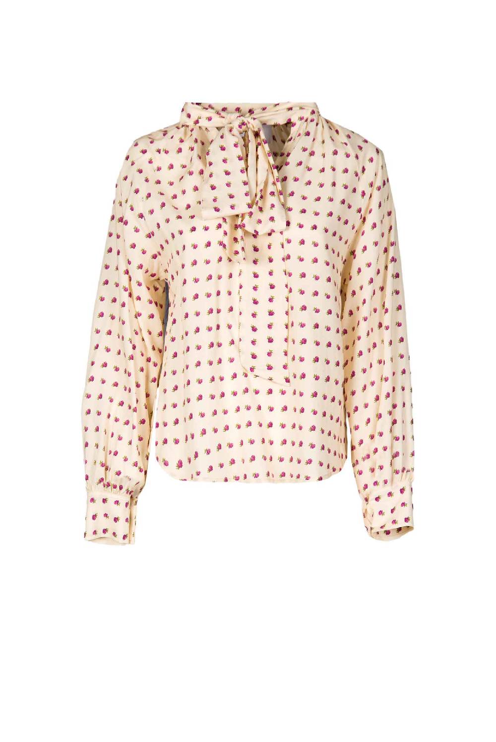 Luisa Beccaria Camicia Vintage Buds Con Dettaglio Fiocco