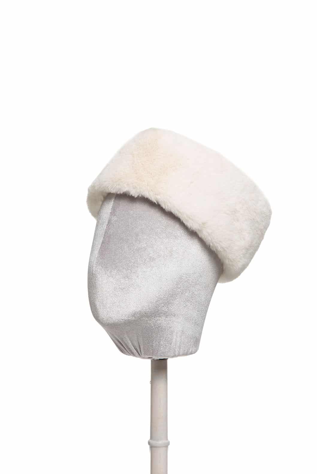 Luisa Beccaria Cerchietto In Pelliccia Sintetica Bianca