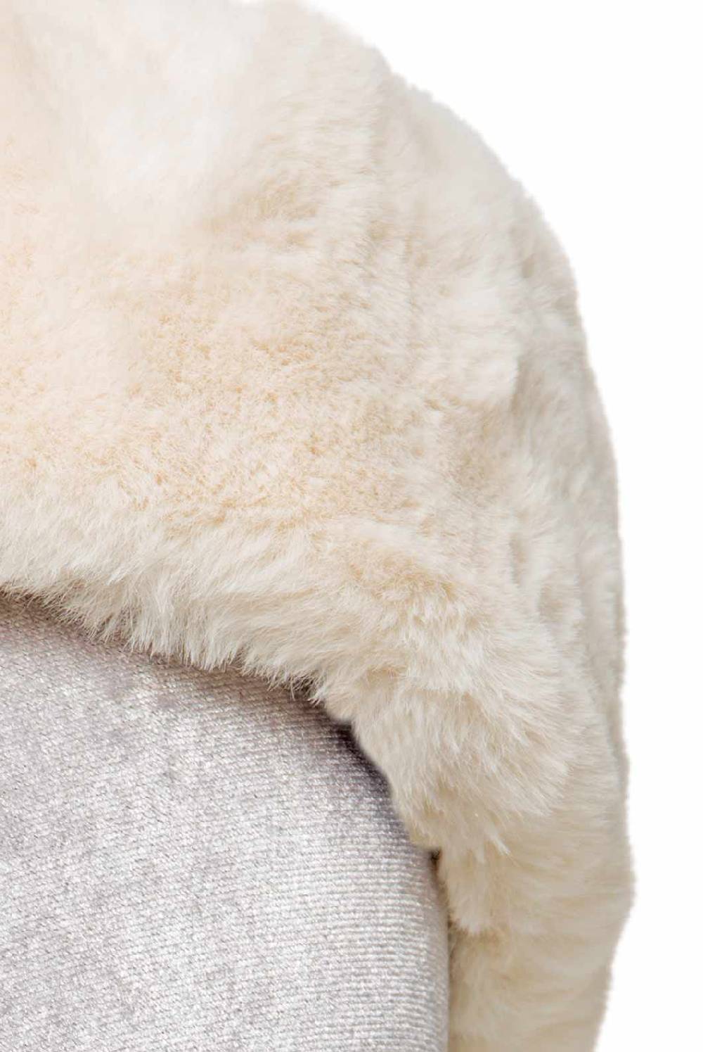 Luisa Beccaria Cerchietto In Pelliccia Sintetica Bianca