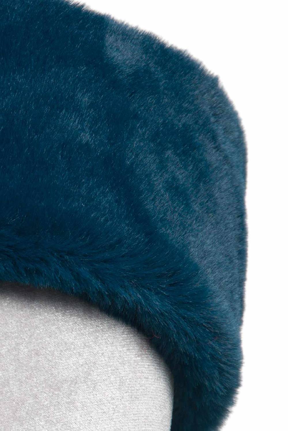 Luisa Beccaria Cerchietto In Pelliccia Sintetica Blu